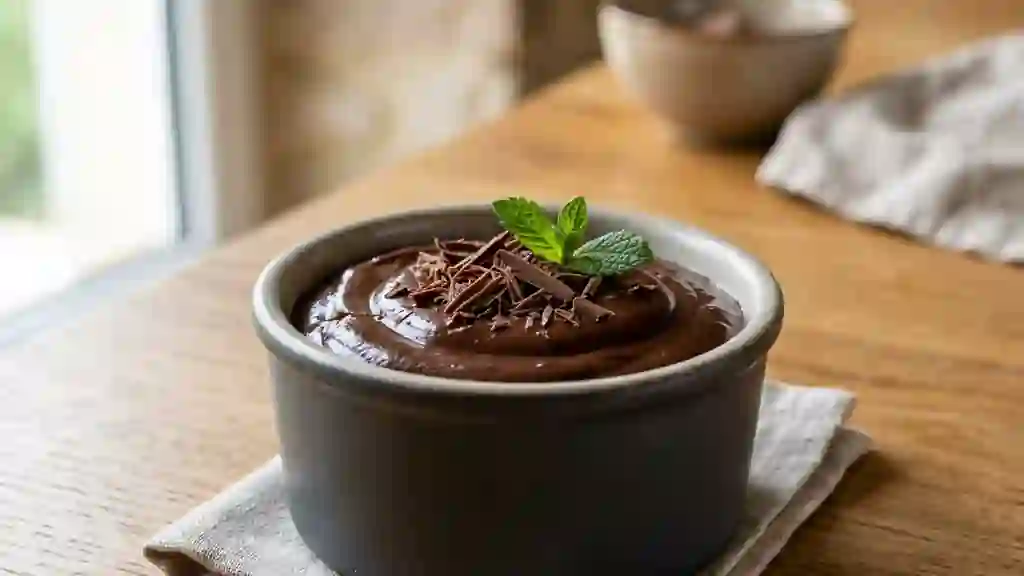 Crème chocolat fondante et soyeuse - Photo de présentation
