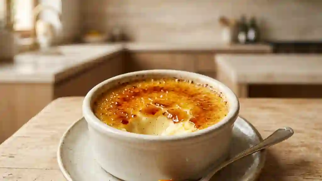 Crème Brûlée Vanille Fondante & Croquante - Photo de présentation
