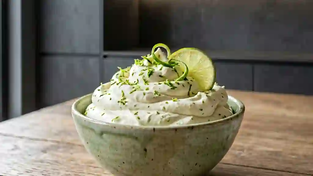 Chantilly aérienne au citron vert - Photo de présentation