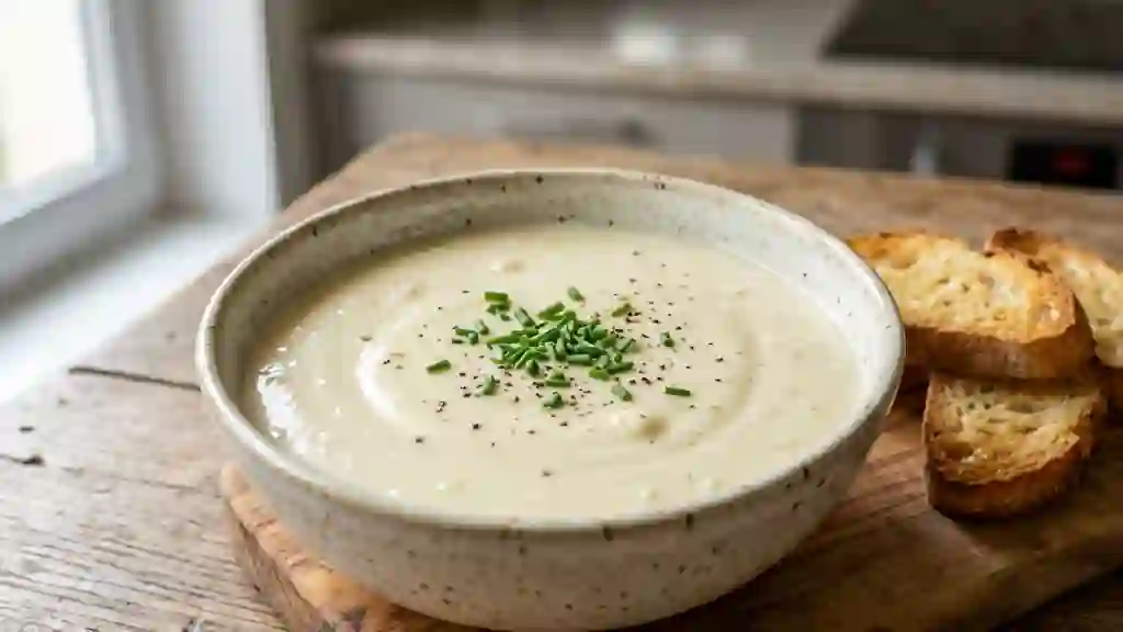 Crème d'ail fondante et veloutée - Photo de présentation