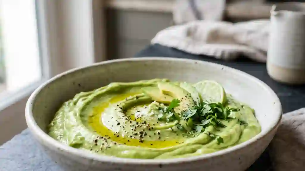 Crème d'avocat onctueuse au yaourt - Photo de présentation