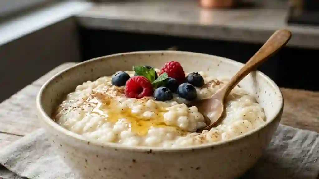 Crème de riz onctueuse à la vanille - Photo de présentation