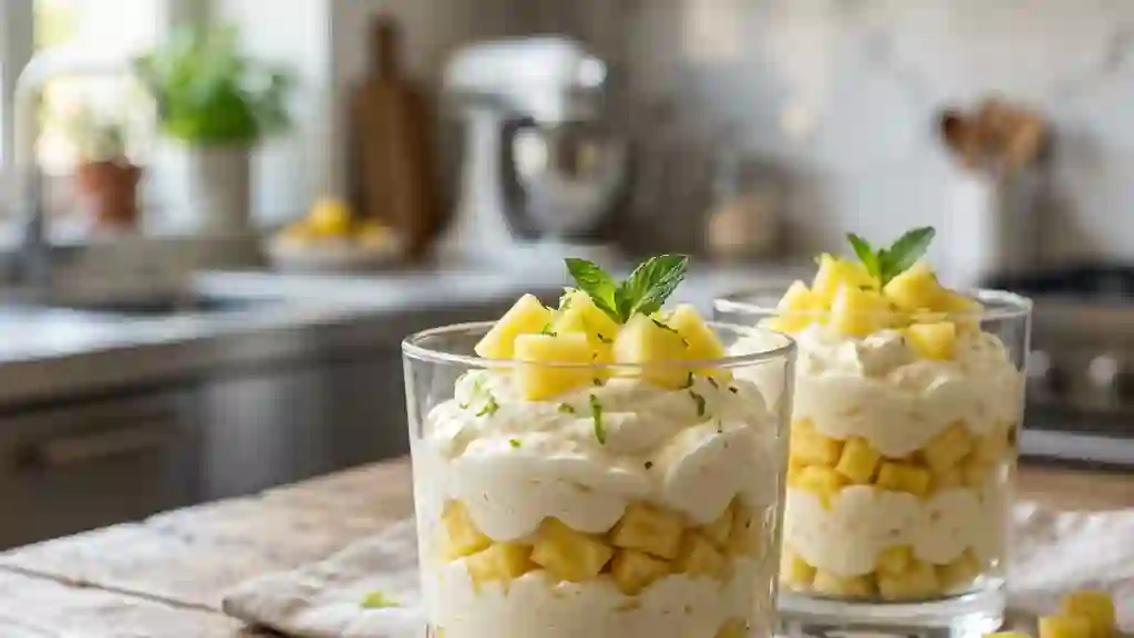Mousse Floride fondante à l'ananas frais - Photo de présentation