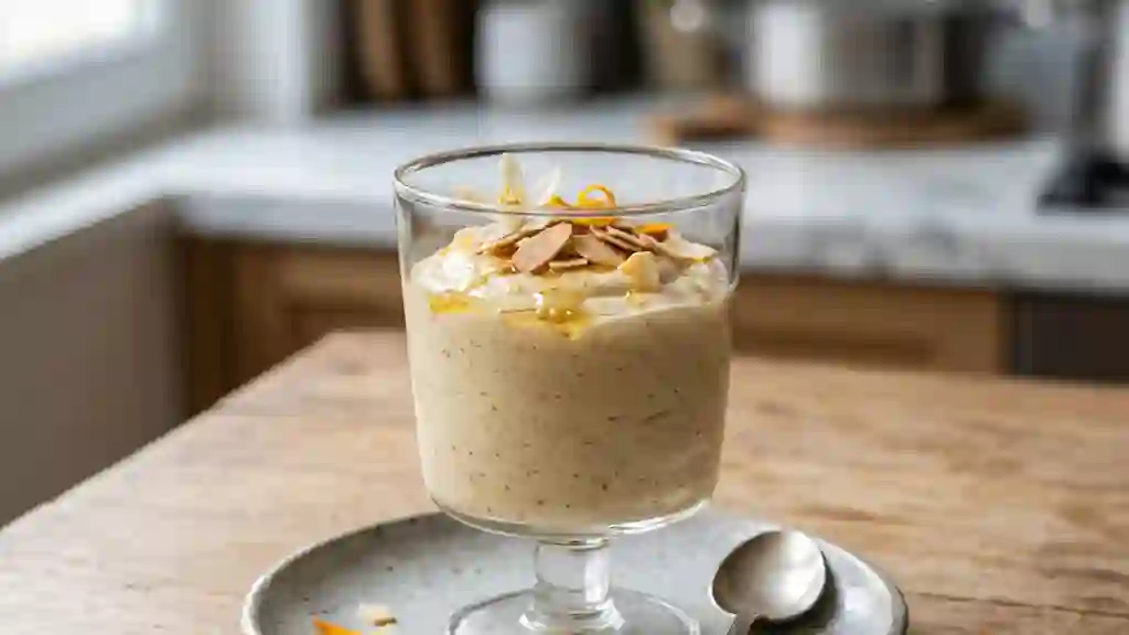 Crème Fondante Amande-Miel à l'Oranger - Photo de présentation