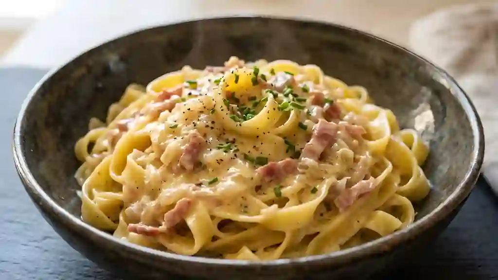 Crème Fondante au Jambon Cru et Échalotes - Photo de présentation