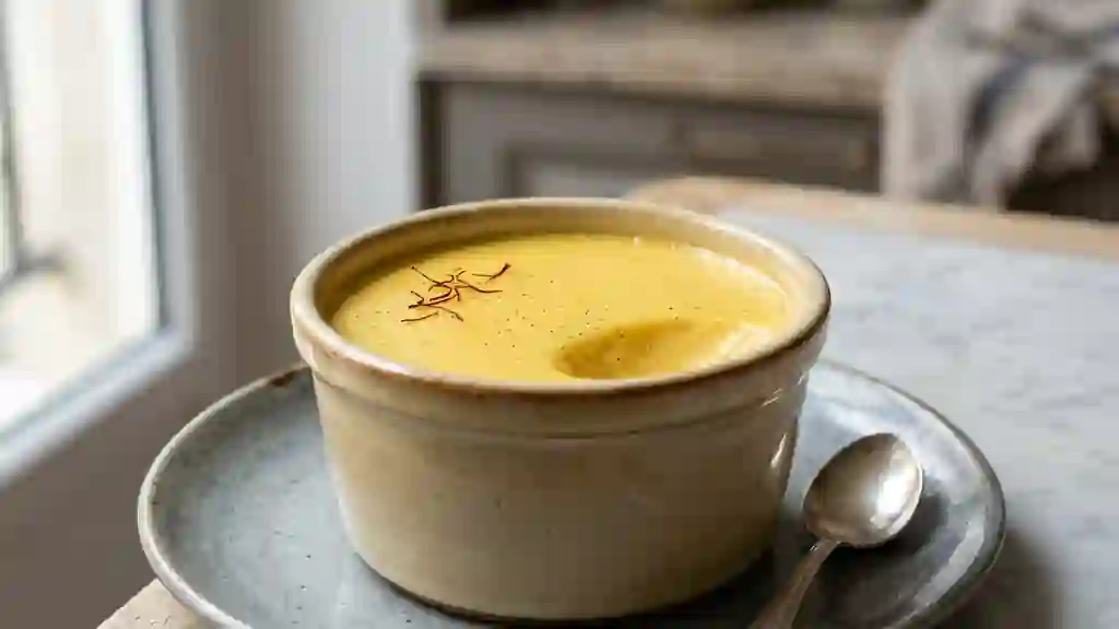 Crème fondante Vanille et Safran - Photo de présentation