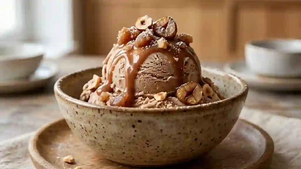 Crème glacée onctueuse aux marrons - Photo de présentation