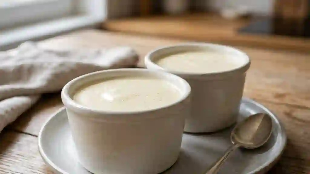Crème légère vanillée aux blancs d'œufs - Photo de présentation