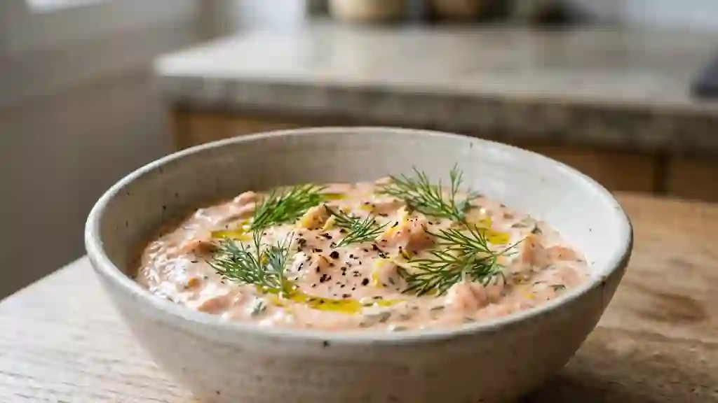 Velouté de Saumon Frais à l'Aneth - Photo de présentation