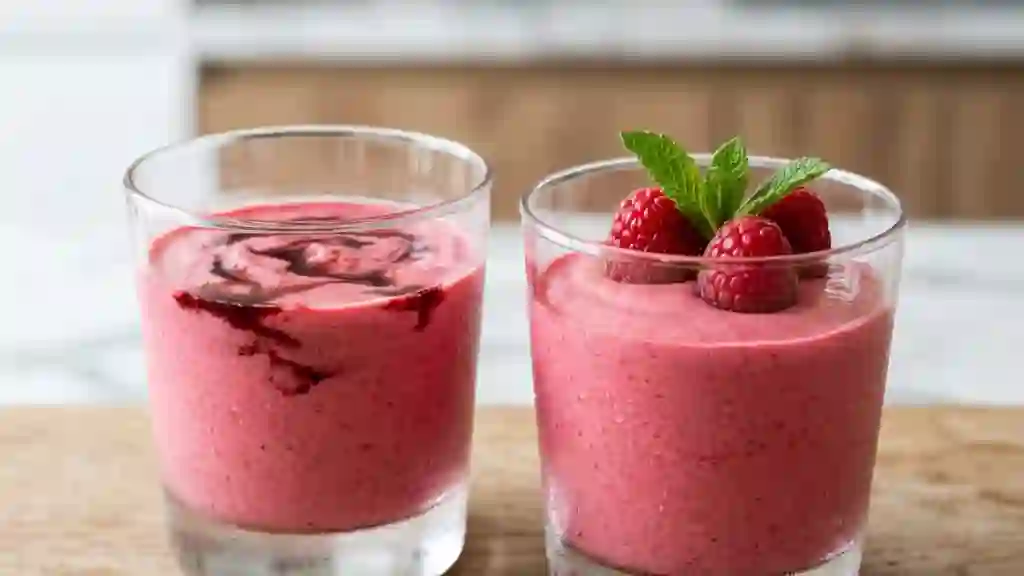 Crème de framboises soyeuse et fruitée - Photo de présentation
