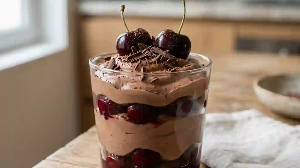 Crème Forêt-Noire Onctueuse Cerise & Chocolat - Photo de présentation