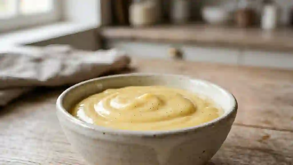 Crème pâtissière veloutée et vanillée - Photo de présentation