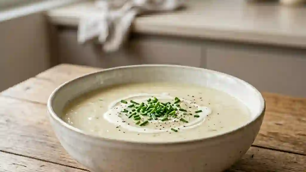 Vichyssoise onctueuse et intensément fraîche - Photo de présentation