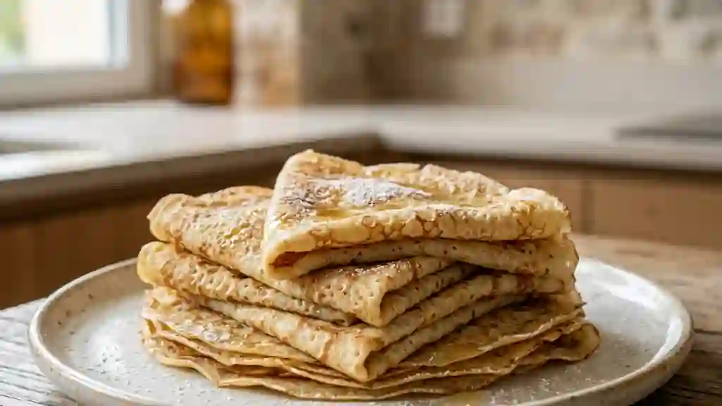 Crêpes à la bière fines et fondantes - Photo de présentation