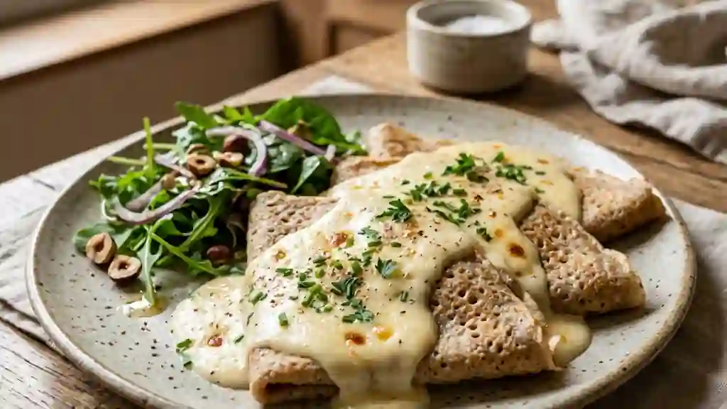 Crêpes onctueuses à la sauce Mornay - Photo de présentation