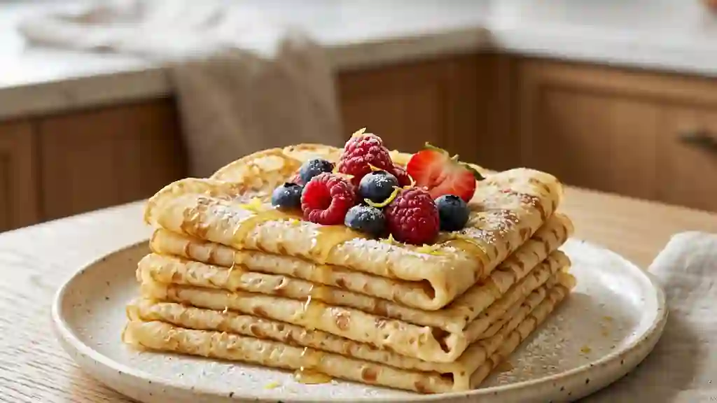 Crêpes dentelle aériennes et fondantes - Photo de présentation