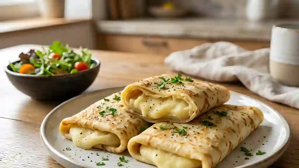 Crêpes fondantes au cœur de purée - Photo de présentation