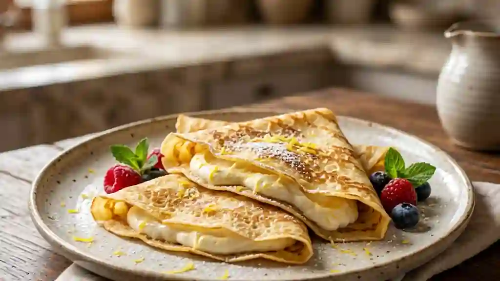 Crêpes Fondantes au Mascarpone et Citron - Photo de présentation
