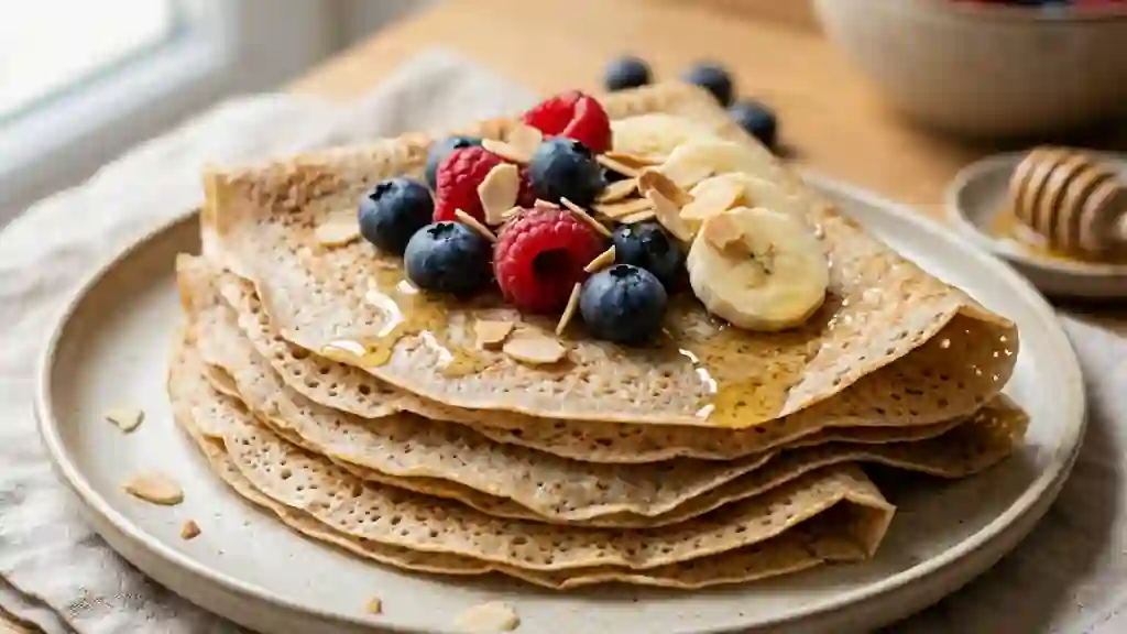 Crêpes Moelleuses à la Farine Complète - Photo de présentation