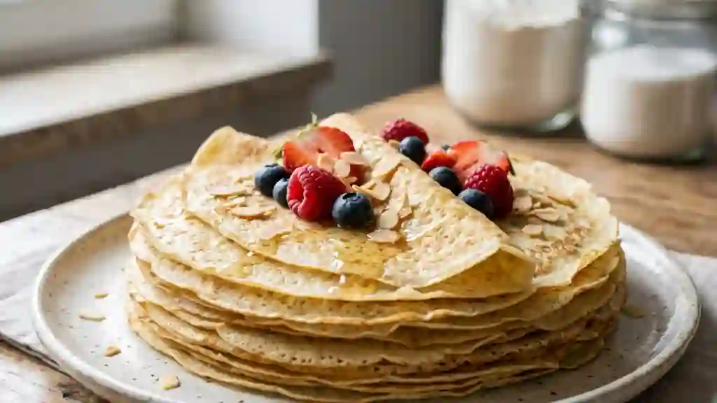 Crêpes dentelle aériennes - Photo de présentation