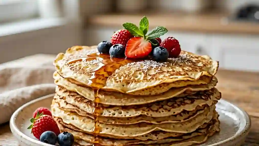 Crêpes légères à la vanille - Photo de présentation