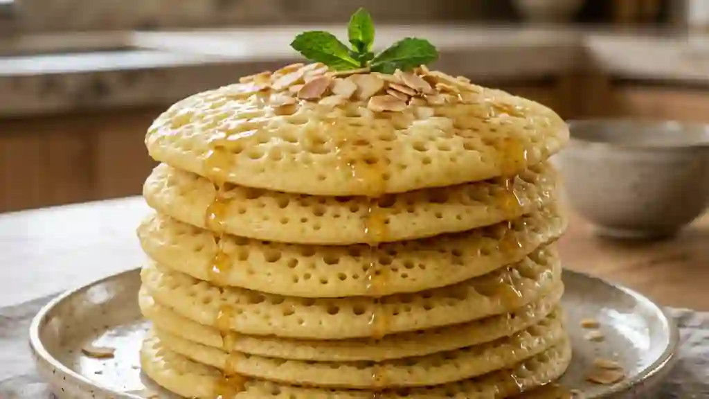Crêpes Marocaines Moelleuses à la Semoule - Photo de présentation