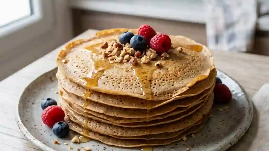 Crêpes Moelleuses à la Farine de Châtaigne - Photo de présentation