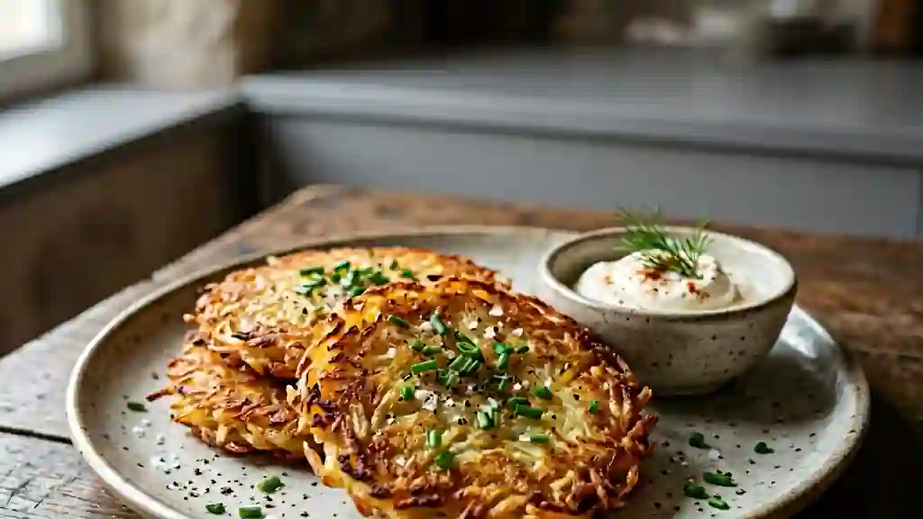 Kartoffelpuffer croustillants et fondants - Photo de présentation