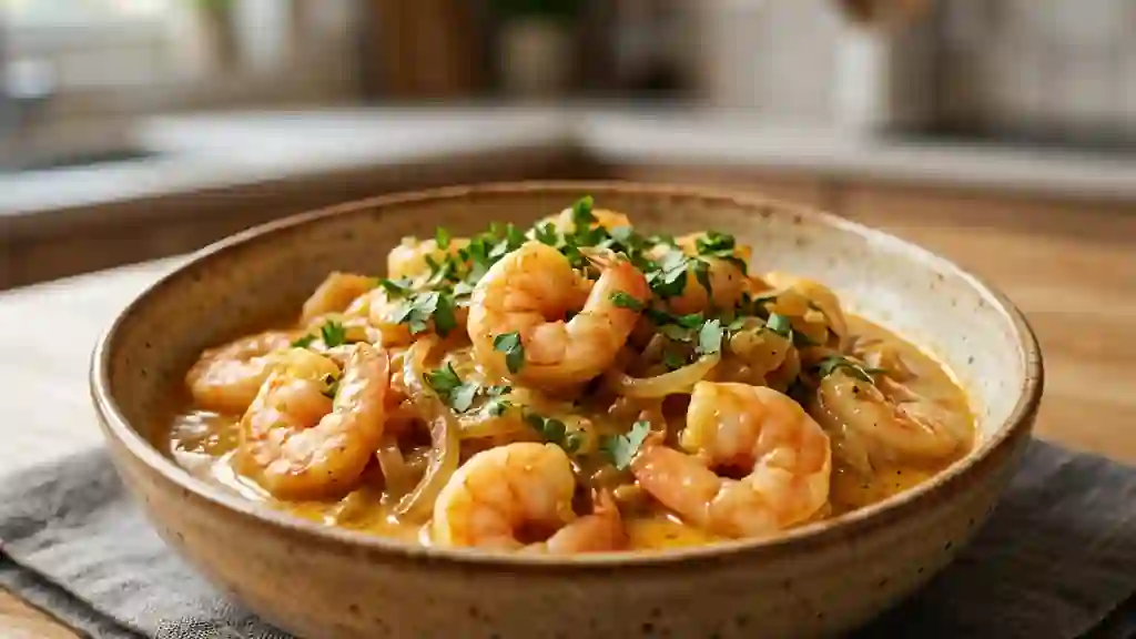 Crevettes au Curry et Coco Crémeuses - Photo de présentation