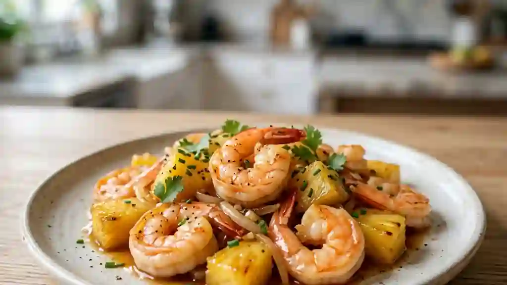 Crevettes à l'ananas : le wok sucré-salé express - Photo de présentation