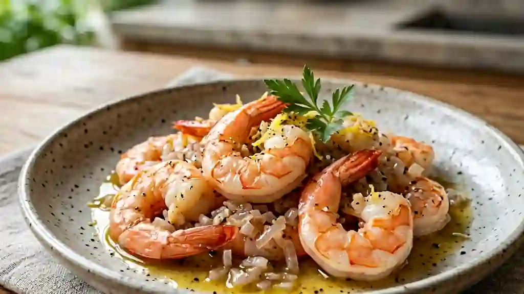Crevettes nacrées au parfum d'anis étoilé - Photo de présentation