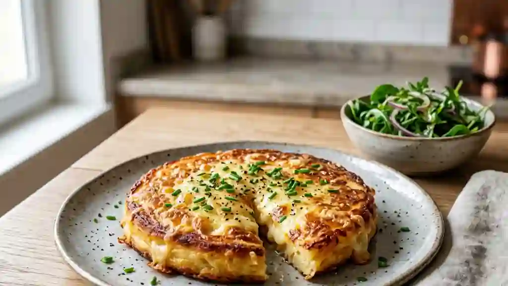 Crique dorée au fromage fondant - Photo de présentation