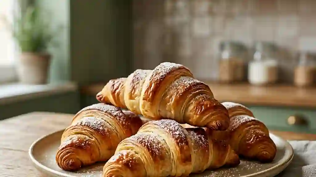 Croissants de lune fondants cœur abricot - Photo de présentation