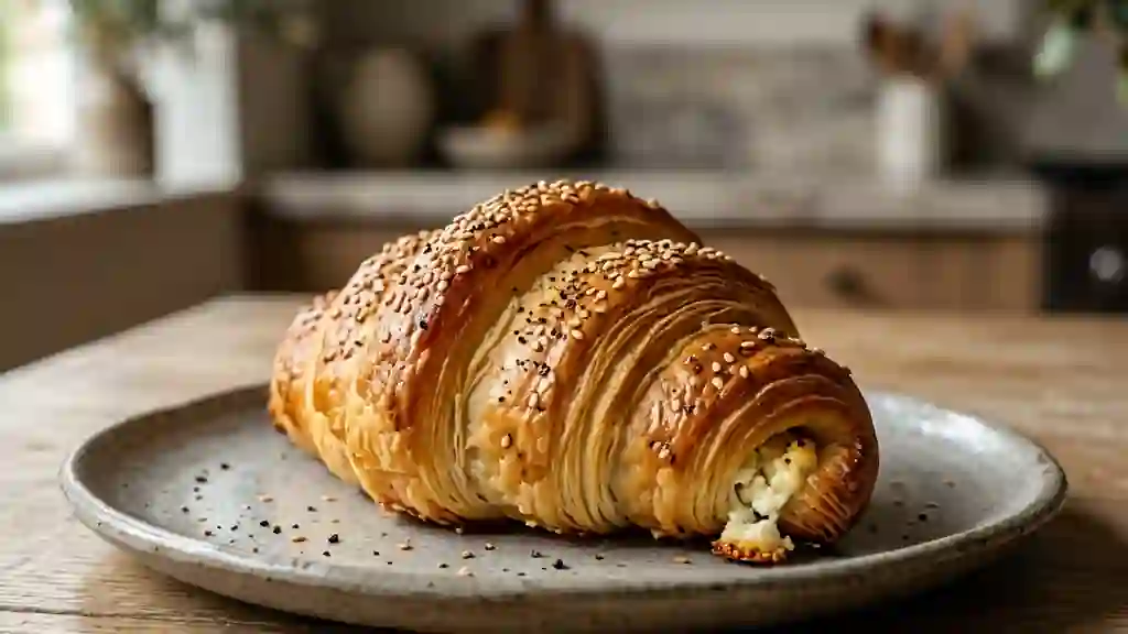 Croissants croustillants à la feta et sésame - Photo de présentation