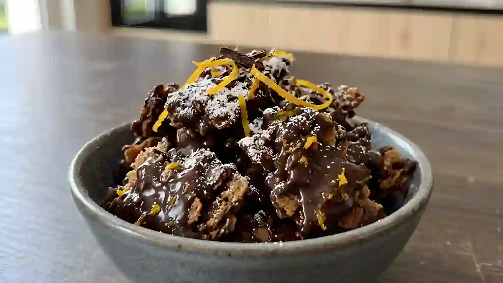 Croquant de gavottes, ganache chocolat-orange - Photo de présentation