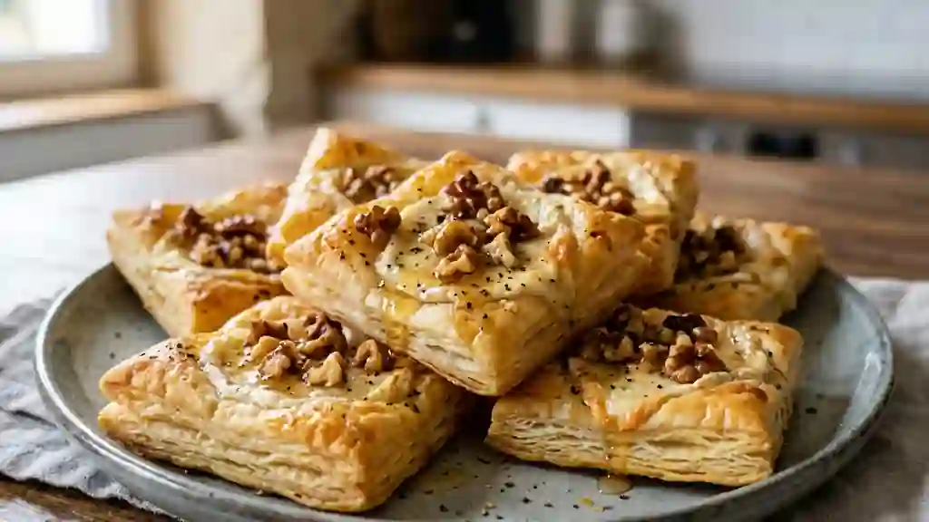 Croquants chèvre-miel aux éclats de noix - Photo de présentation