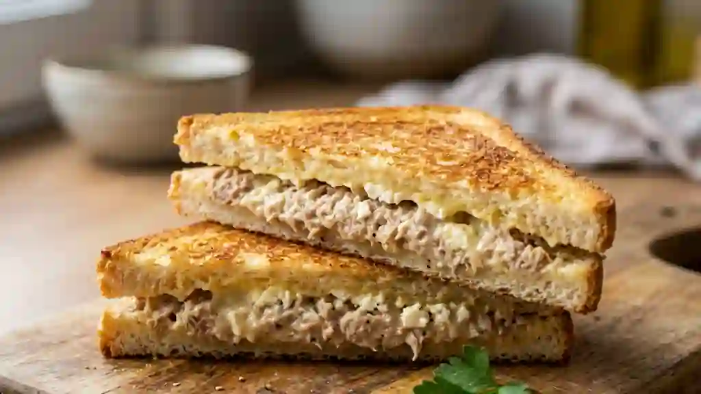 Croque Mathieu fondant au thon et feta - Photo de présentation