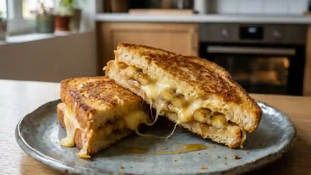 Croque Banane-Raclette Croustillant et Fondant - Photo de présentation