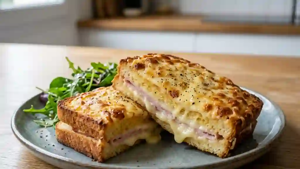 Croque-monsieur fondant à la béchamel - Photo de présentation