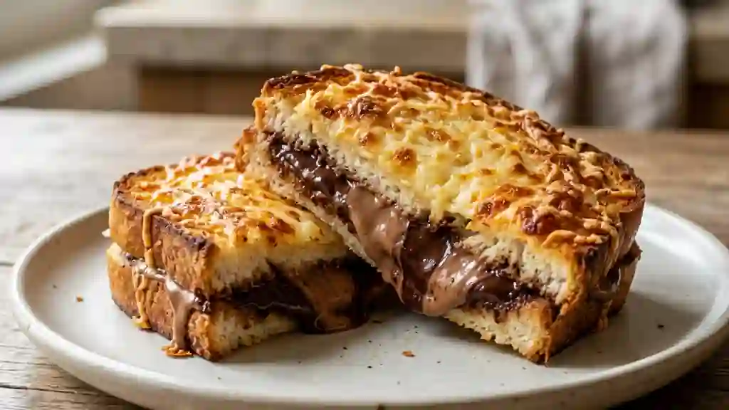 Croque-Monsieur Crousti-Fondant aux Chocolats - Photo de présentation