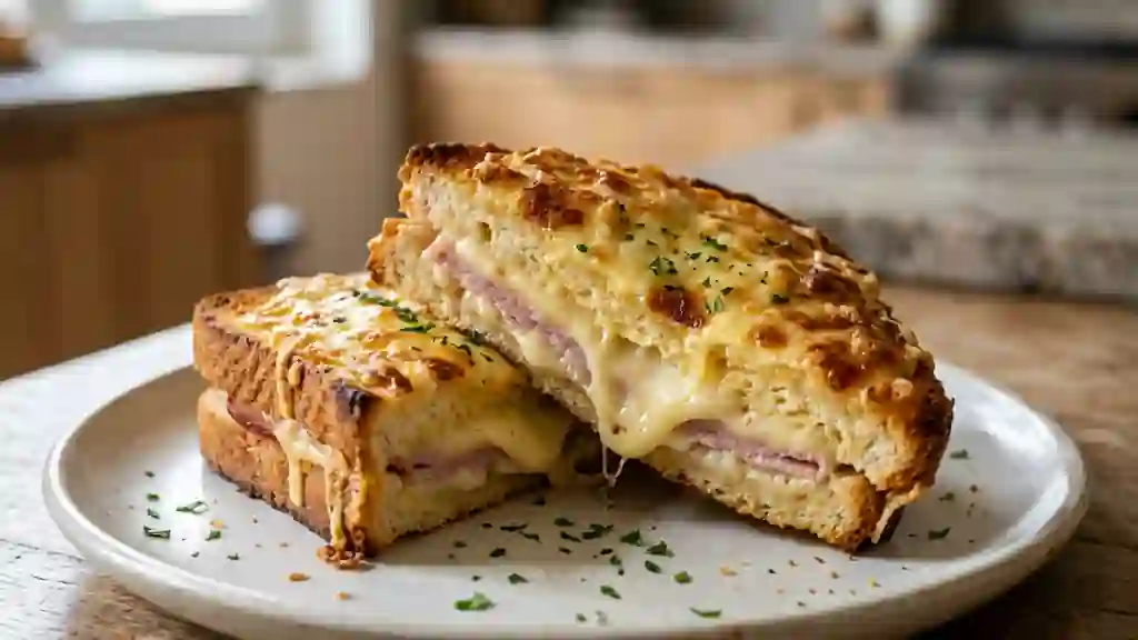 Croque-monsieur fondant à la béchamel - Photo de présentation