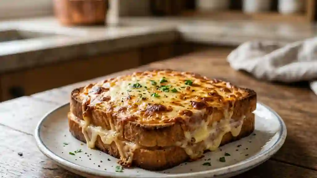 Croque-monsieur fondant à la béchamel - Photo de présentation