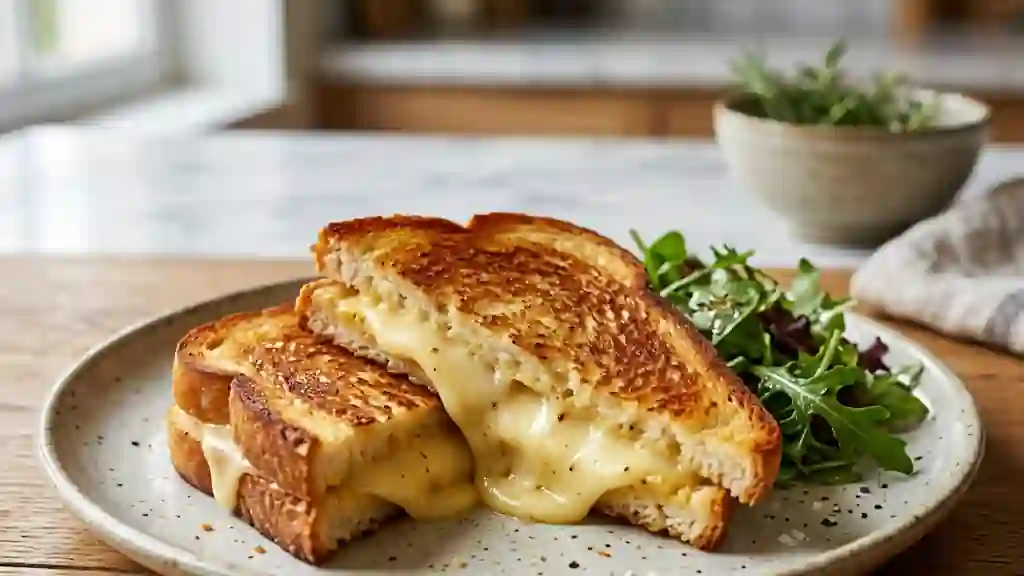 Croquefromage doré à la raclette fondante - Photo de présentation