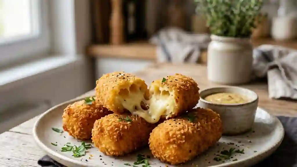 Croquettes au fromage suisse, cœur fondant - Photo de présentation