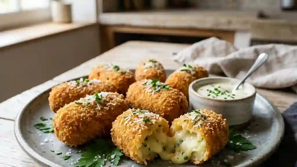 Croquettes au Parmesan : Fondantes et Croustillantes - Photo de présentation