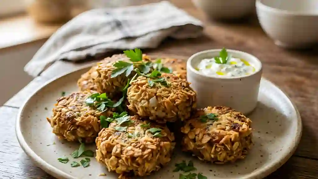 Croquettes d'avoine au fromage - Photo de présentation