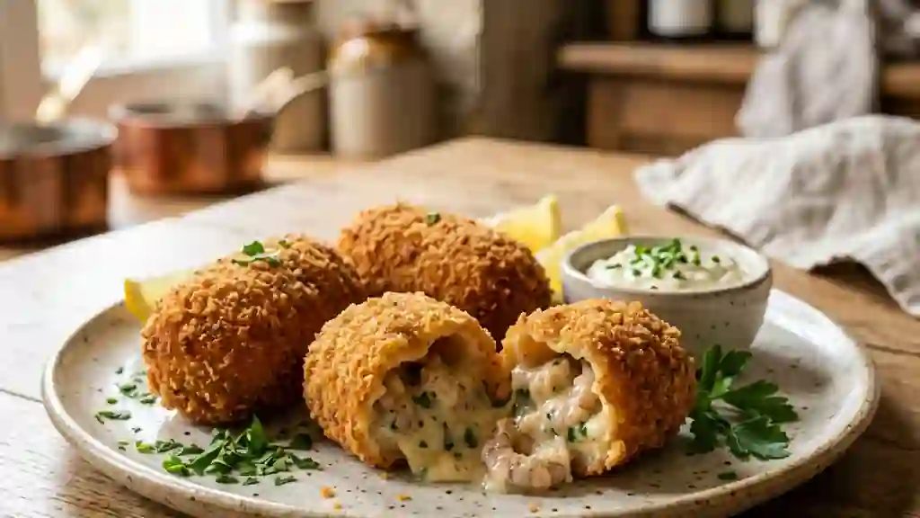 Croquettes aux crevettes grises ultra-fondantes - Photo de présentation