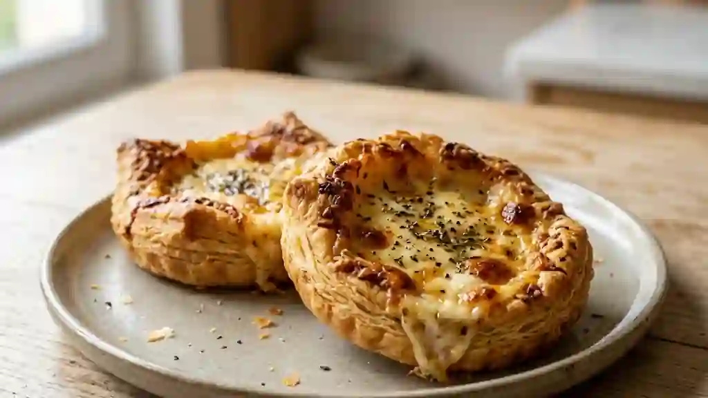 Croustades feuilletées au trio de fromages - Photo de présentation