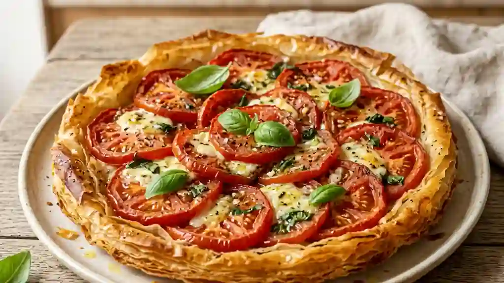 Croustillant de brick chèvre et tomate - Photo de présentation