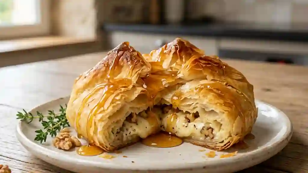 Croustillant chèvre miel et noix craquantes - Photo de présentation